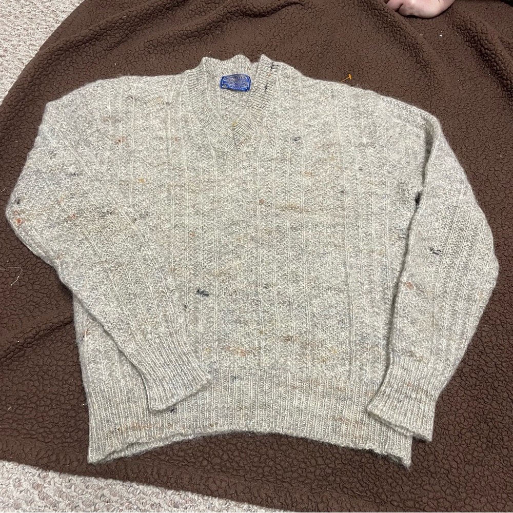 Pendleton V Neck Wool Sweater